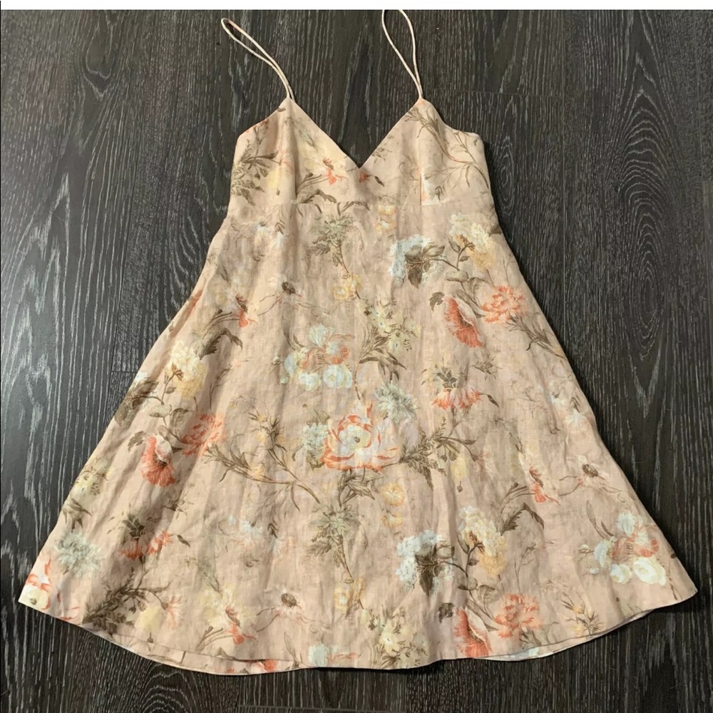 Zimmermann Bowerbird Apricot Dress - Picture 2 of 5
